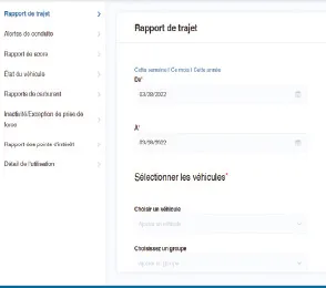 Rapports sur les conduites